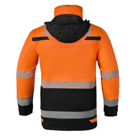 EN 20471 Parka Uddel, fluor oranje - zwart