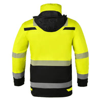 EN 20471 Parka Uddel, fluor geel - zwart