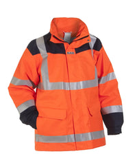 Multinorm Parka Maasdam, fluor oranje - marine