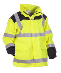 Multinorm Parka Maasdam, fluor geel - marine