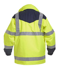 Multinorm Parka Maasdam, fluor geel - marine