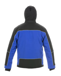 Wintersoftshell Vaals, korenblauw - zwart
