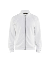 3362 Sweatshirt met rits - Wit/Donkergrijs