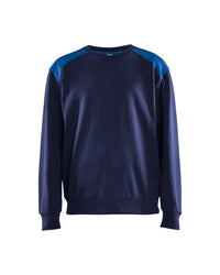 3580 Sweatshirt bi-colour - Marineblauw/Korenblauw