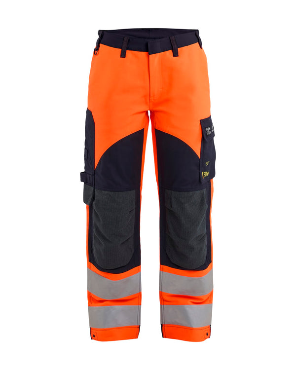 7289 APC 2 Dames Multinorm werkbroek inherent - High Vis Oranje/Marineblauw