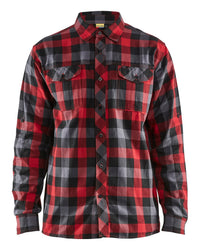 3299 Overhemd flanel - Rood/Zwart