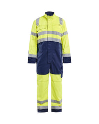 6373 High vis Overall - High Vis Geel/Marineblauw