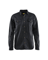 3297 Overhemd Twill - Zwart