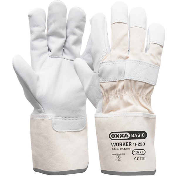 Worker 11-220 handschoen - naturel