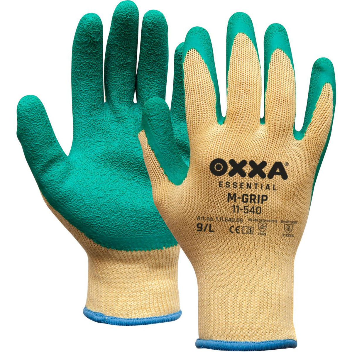 M-Grip 11-540 handschoen - groen/geel