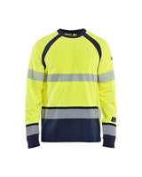 High Vis Geel/Marineblauw