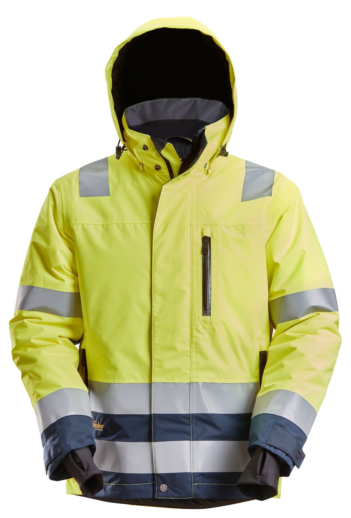 1132 Geel, High Visibility - Donker Blauw
