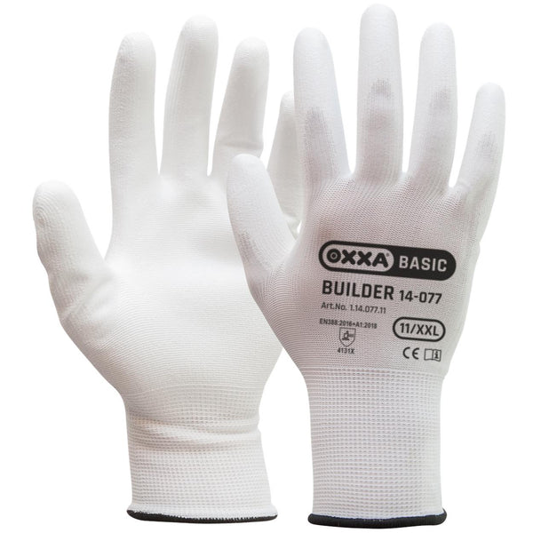 Builder 14-077 handschoen - wit