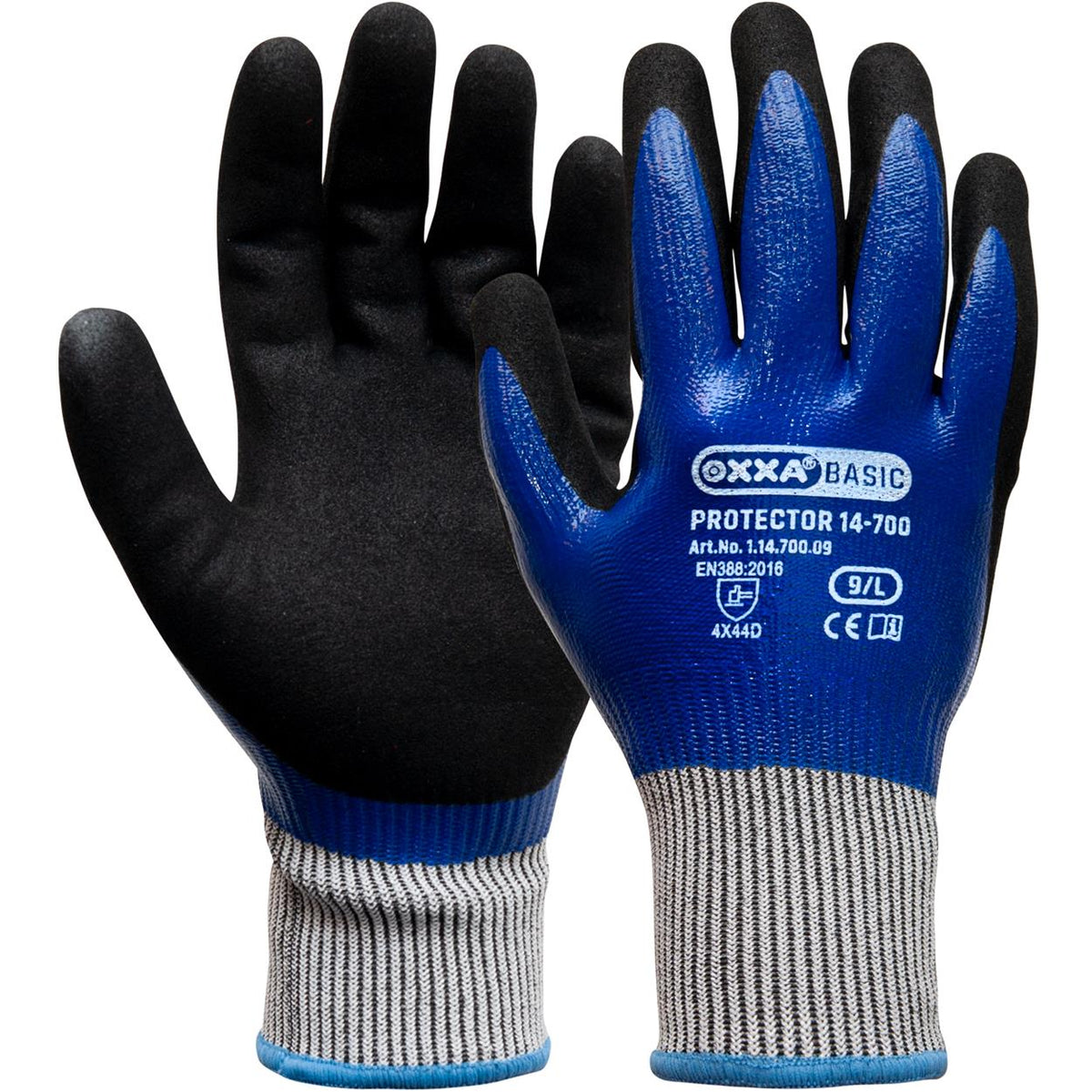 Protector 14-700 handschoen - zwart/blauw
