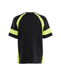 3523 T-shirt Visible - Zwart/High Vis Geel