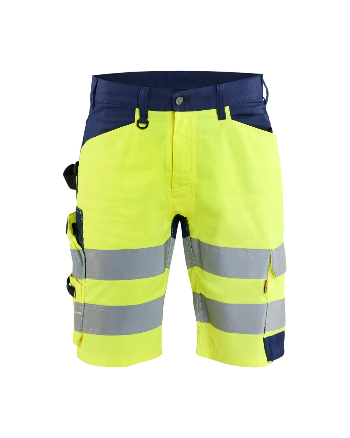 1709 High Vis Short - High Vis Geel/Marineblauw