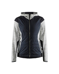 5931 Dames hybride jack - Grijs mêlee/Zwart