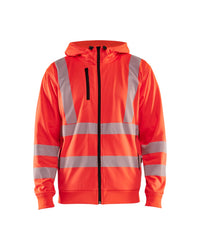 3565 Hooded sweatshirt met rits High Vis - High Vis Rood