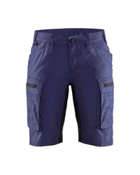 7149 Dames Service Short stretch - Marineblauw/Zwart