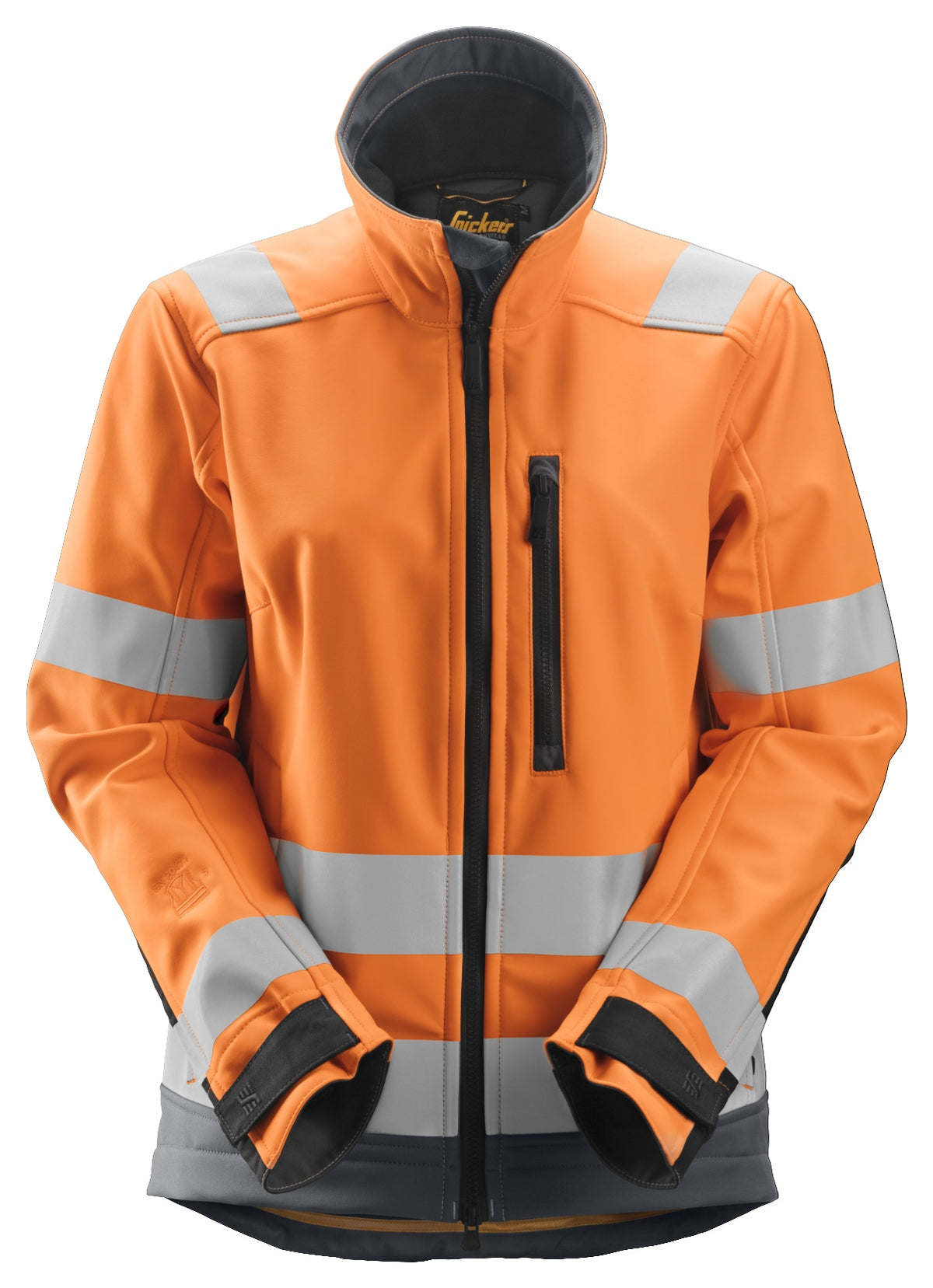 1237 Oranje, High Visibility - staal Grijs