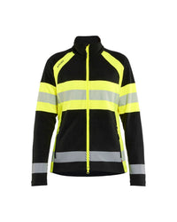 4718 Dames Microfleecevest High Vis - Zwart/High Vis Geel