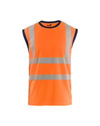 3575 Mouwloos onderhemd High Vis - High Vis Oranje/Marineblauw