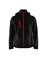 4749 Softshell jack - Zwart/Rood