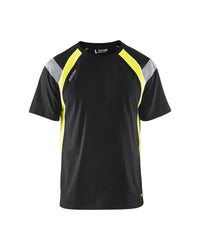 3332 T-shirt Visible - Zwart/High Vis Geel