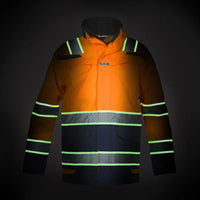 EN 20471 Parka Italie, fluor oranje - marine