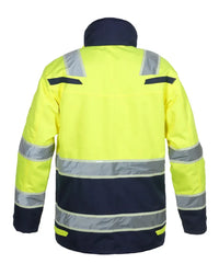 EN 20471 Parka Italie, fluor geel - marine