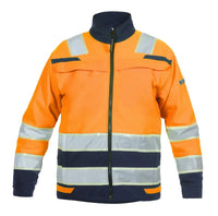 EN 20471 Softshell Ingen, fluor oranje - marine