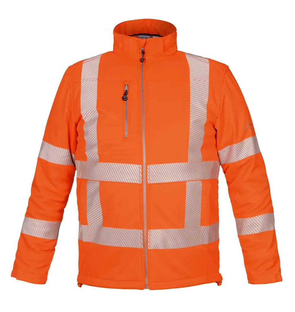 Duurzaam Softshelljacket Toulouse RWS, fluor oranje
