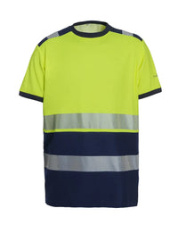 T-Shirt Tivoli, fluor geel - zwart