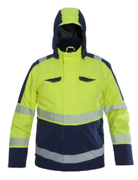 Parka Gibson, fluor geel - zwart