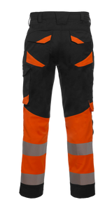 Zwart - Fluor Oranje