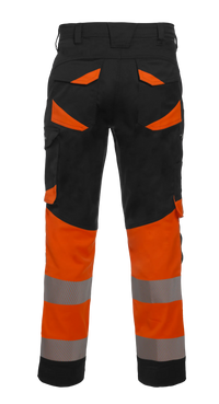 Broek Orleans, zwart - fluor oranje