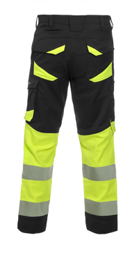 Broek Orleans, zwart - fluor geel