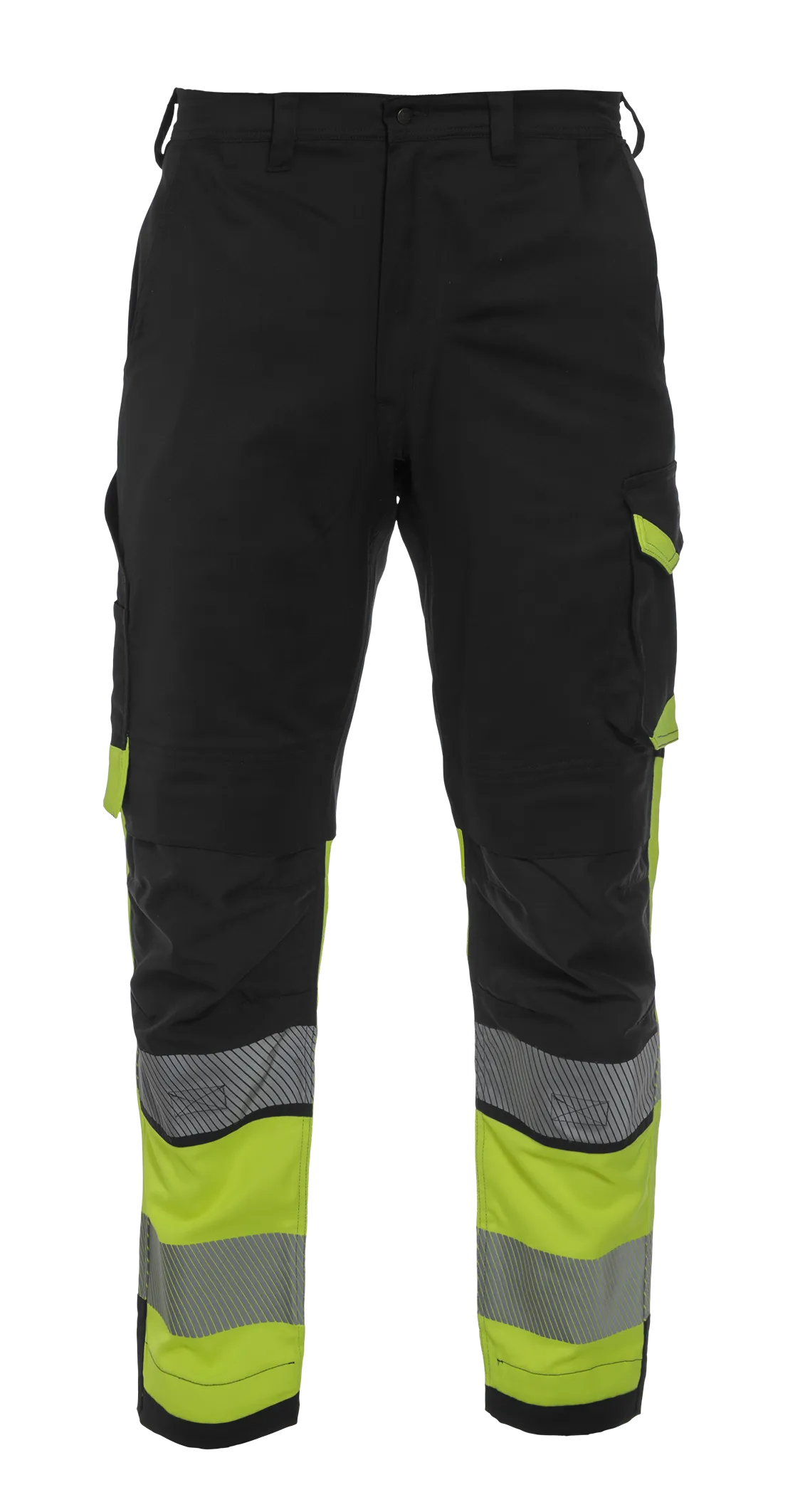 Broek Orleans, zwart - fluor geel