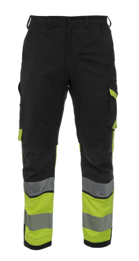 Broek Orleans, zwart - fluor geel