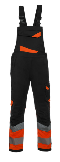 Amerikaanse Overall Osborne, zwart - fluor oranje