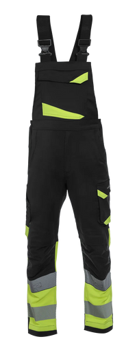 Amerikaanse Overall Osborne, zwart - fluor geel