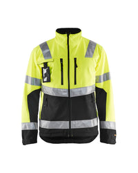 4900 Softshell jack High Vis - High Vis Geel/Zwart