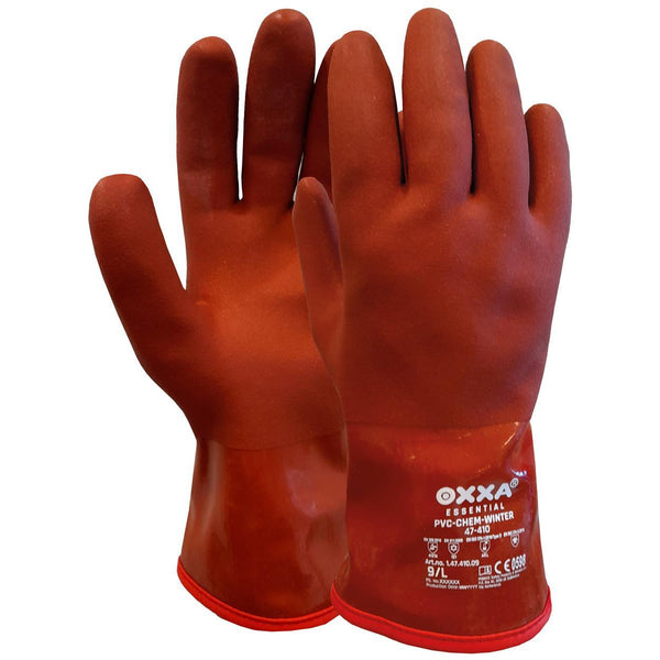 PVC-Chem-Winter 47-410 handschoen - rood