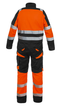 Overall Oakham, zwart - fluor oranje
