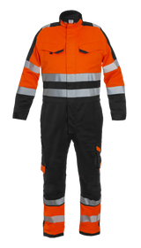 Zwart - Fluor Oranje