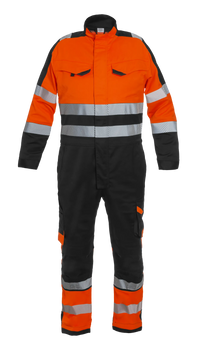Overall Oakham, zwart - fluor oranje