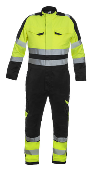 Overall Oakham, zwart - fluor geel