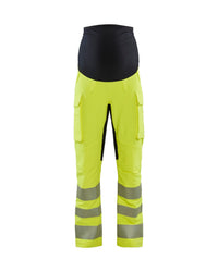 7100 High Vis Zwangerschapsbroek 4-weg stretch - High Vis Geel/Zwart