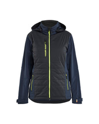 4733 Dames Hybride Jack - Donker marineblauw/High Vis Geel