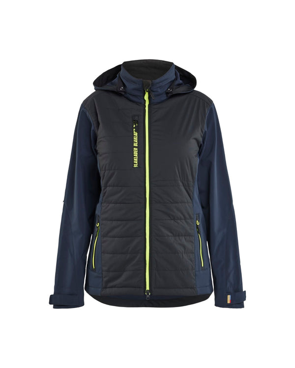 4733 Dames Hybride Jack - Donker marineblauw/High Vis Geel